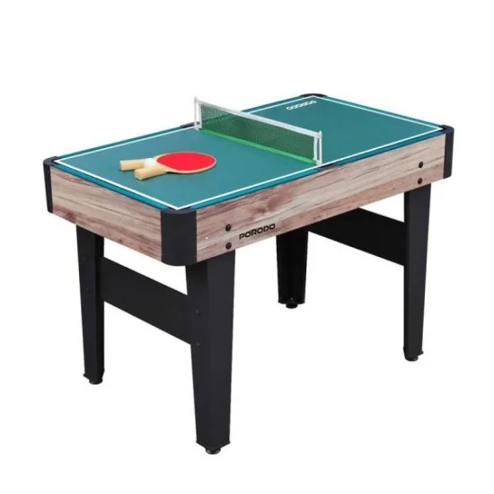 Table Foosball | Billiards | Hockey | Table Tennis Multi-Game Porodo - Black
